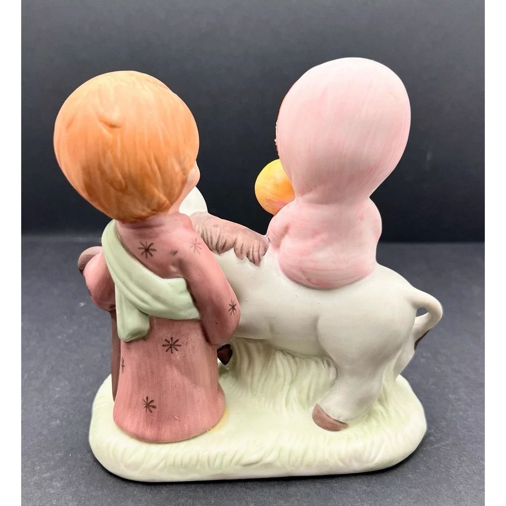 HOMCO Christmas Mary Joseph &‎ Baby Jesus Figurine 5608 Precious Moments Vintage